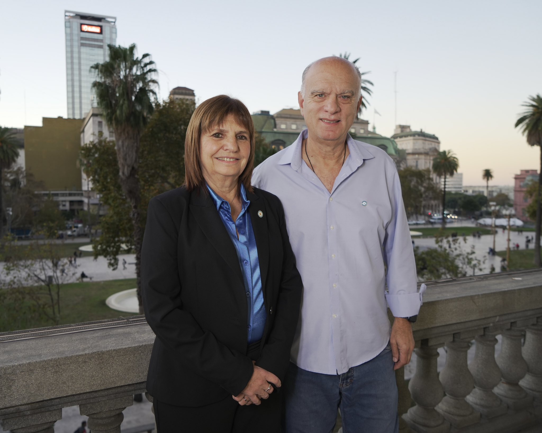 Néstor Grindetti y Patricia Bullrich. Foto: @PatoBullrich. Néstor Grindetti y Patricia Bullrich. Foto PatoBullrich