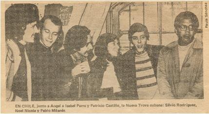Milanés en Chile en 1972, junto a otros destacados artistas chilenos y cubanos. (Foto: prensa-latina.cu) Milanés en Chile en 1972, junto a otros destacados artistas chilenos y cubanos. (Foto: prensa-latina.cu)