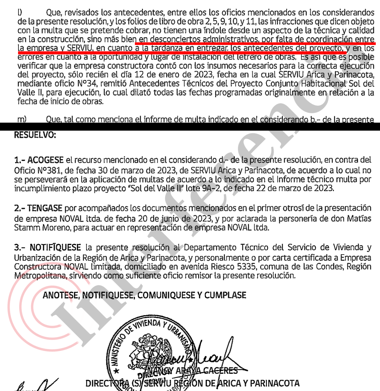 Perdonazo del Serviu a Noval (documento completo al final del artículo). Perdonazo del Serviu a Noval (documento completo al final del artículo).