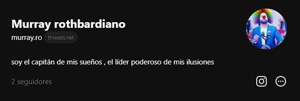 Perfil de murray.ro en la plataforma Threads.