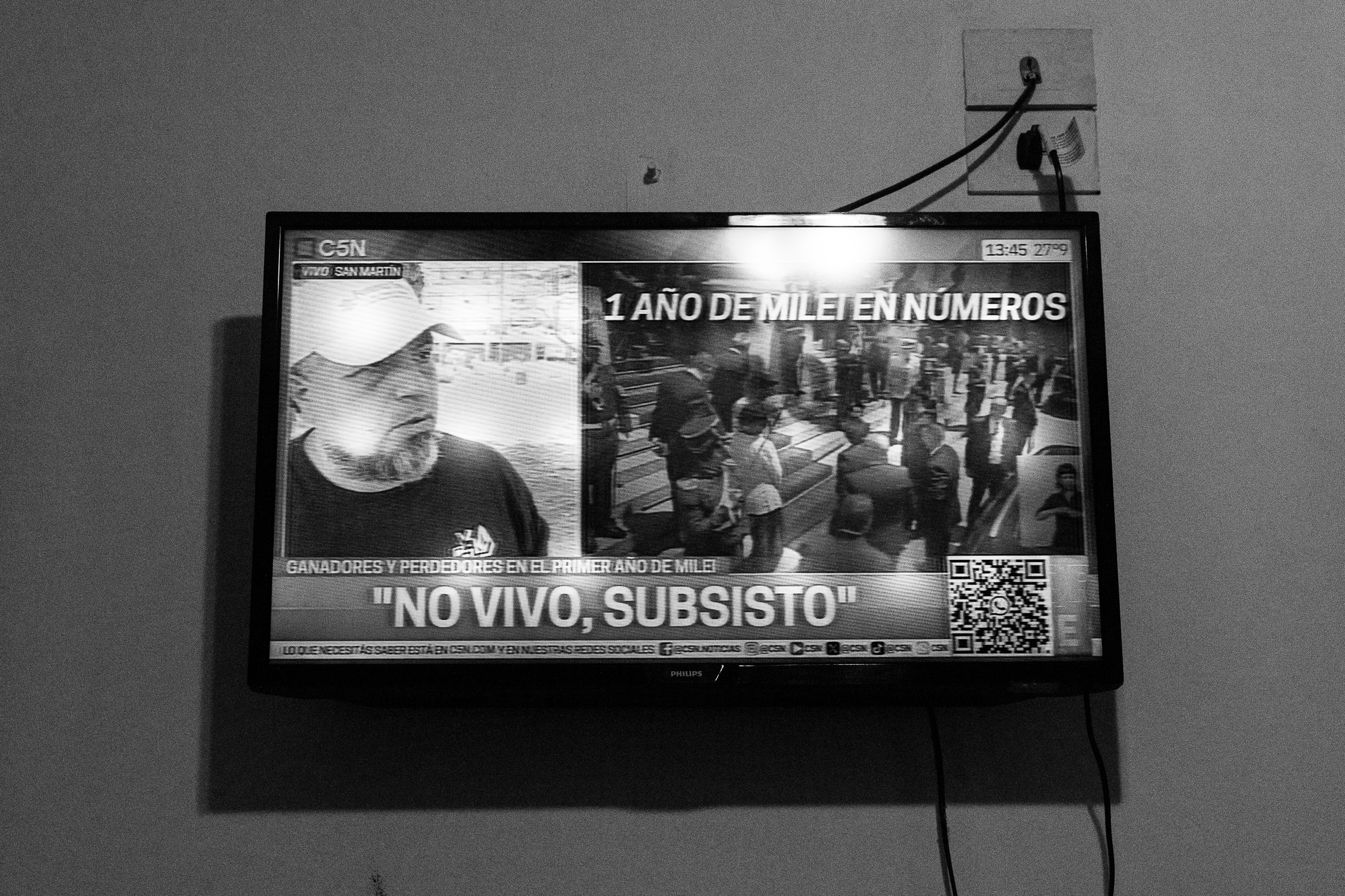 Desde San Martín, un argentino da su balance del primer año de gobierno de Javier Milei para C5N.