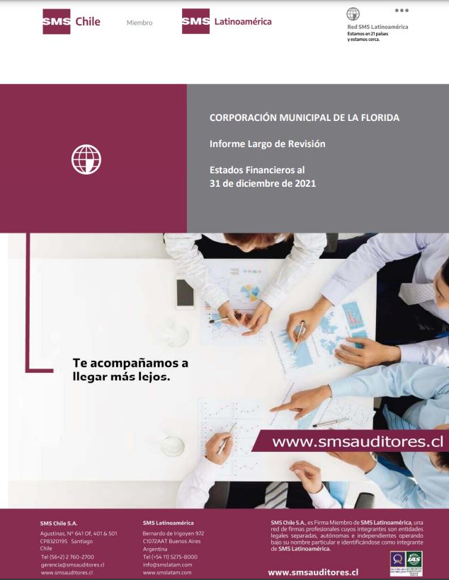 Portada del informe de auditoria externa de SMS a la Comudef Portada del informe de auditoria externa de SMS a la Comudef