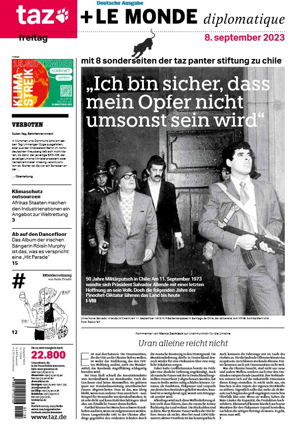 Portada Taz+Le Monde.