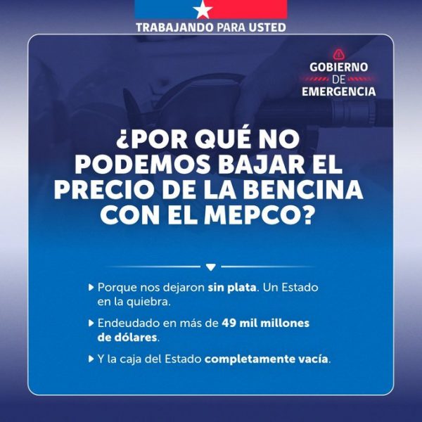 Posteo borrado que hace alusión a un "Estado en la quiebra". Posteo borrado que hace alusión a un "Estado en la quiebra".
