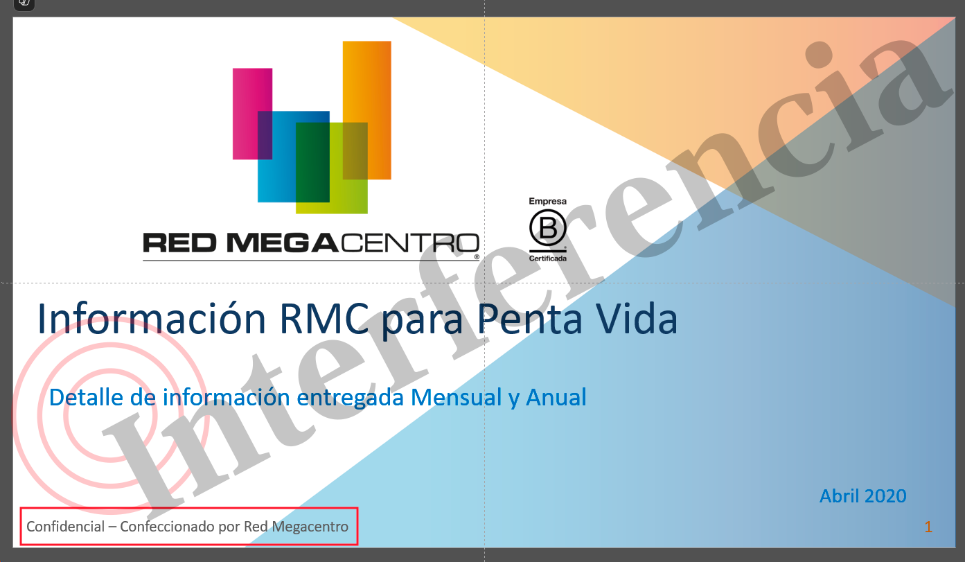 Presentación confidencial de Megacentro para Penta.