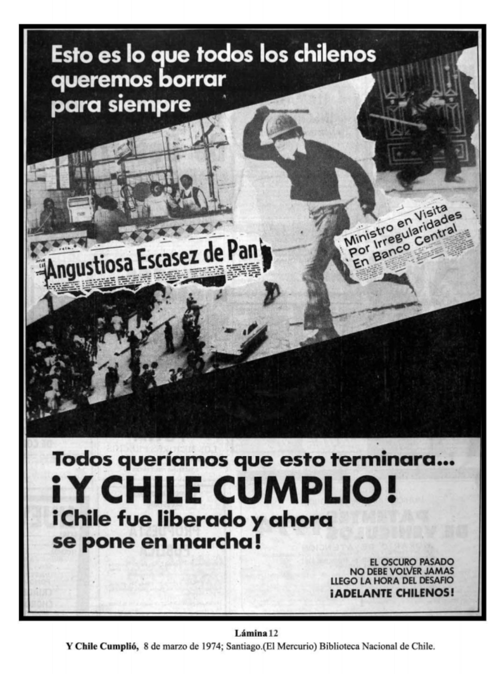 Propaganda de comienzos de 1974 en El Mercurio. Propaganda de comienzos de 1974 en El Mercurio.