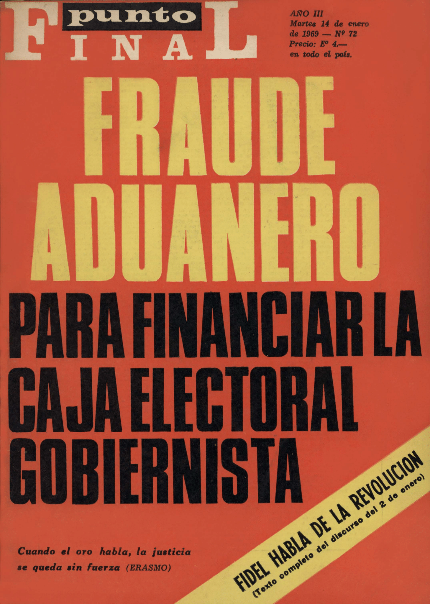 Punto Final,14 de enero de 1969 Punto Final,14 de enero de 1969
