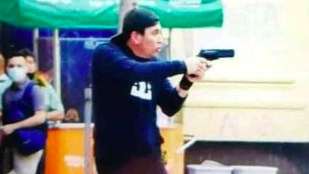 Roberto Belmar, en imagen captada en otro crimen en 2020 Roberto Belmar, en imagen captada en otro crimen en 2020