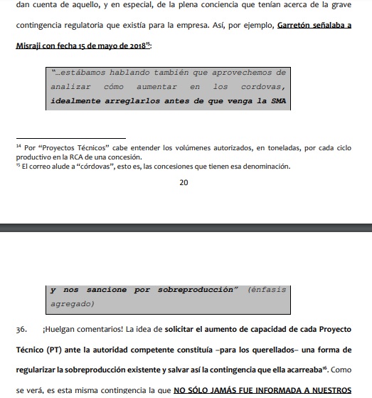 Fuente: Querella en el 4° Juzgado de Garantía. Fuente: Querella en el 4° Juzgado de Garantía.