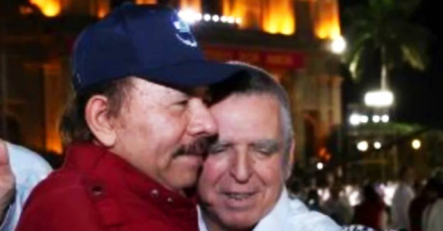 Daniel Ortega con Mario Firmenich