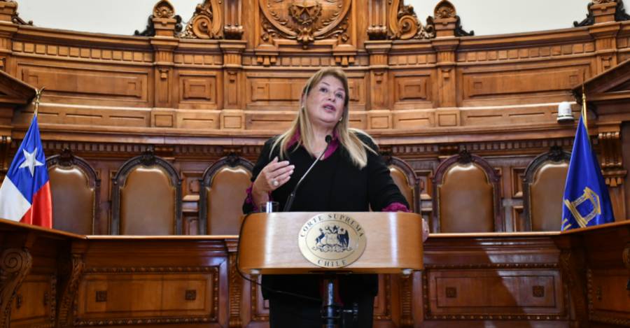 Vocera de la Corte Suprema, Angela Vivanco. 