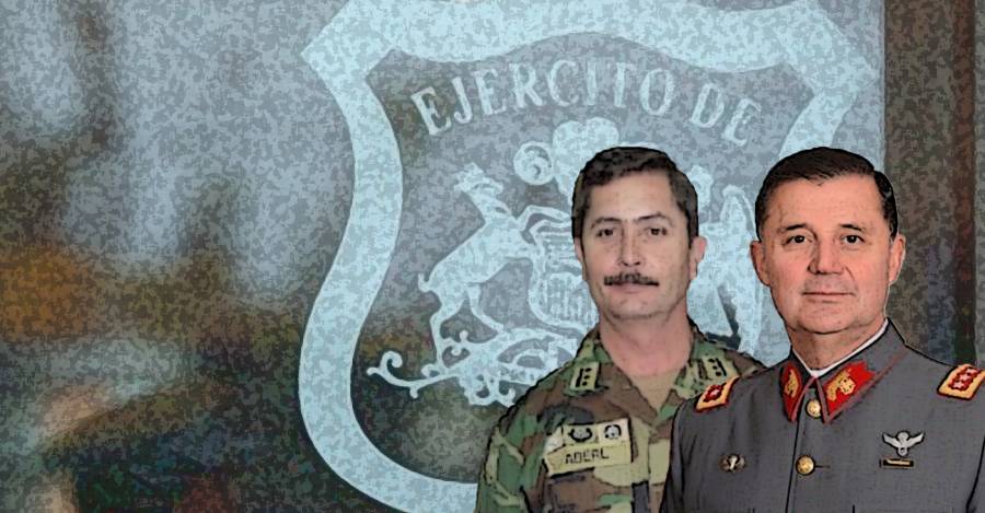 General Daniel Aberl y Ricardo Martínez Menanteau, comandante en jefe del Ejército
