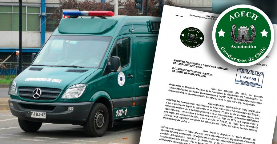 Denuncia Agech y vehículo fiscal.