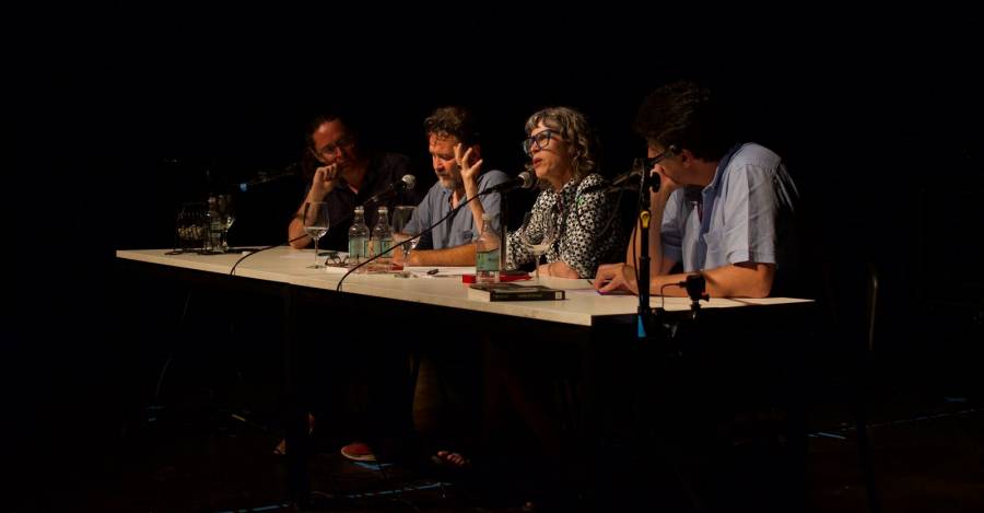 Andrés Almeida, Carlos Tromben, Nona Fernández, Mario Amorós. Fotografías: Melian Riffo