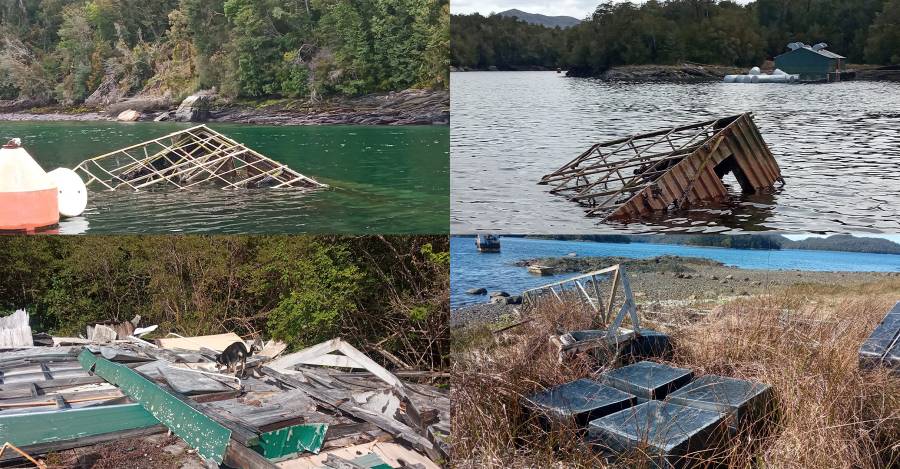 Basurales clandestinos salmoneros en reserva Las Guaitecas.