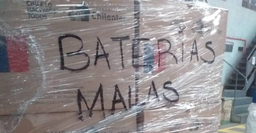 Baterías malas en Chilenter
