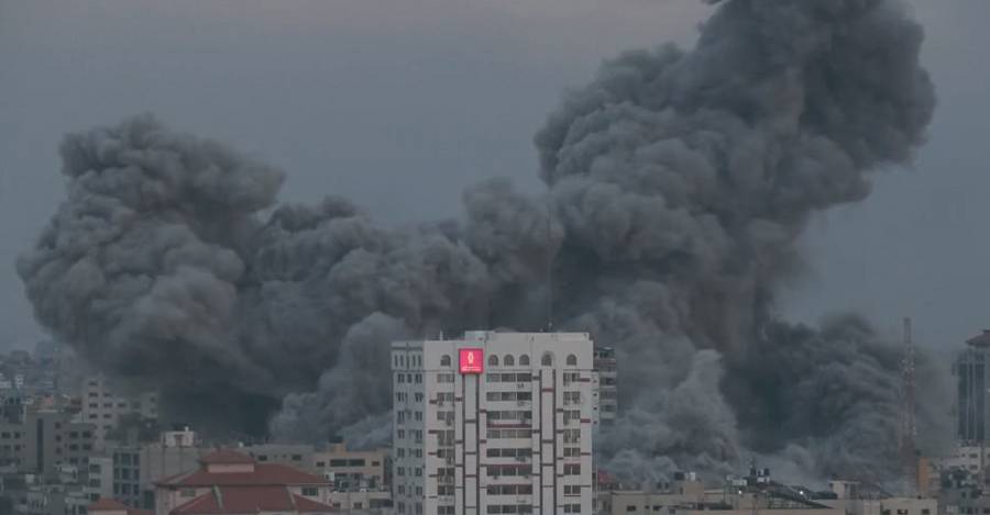 Bombardeos en la Franja de Gaza, sábado 7 de octubre.