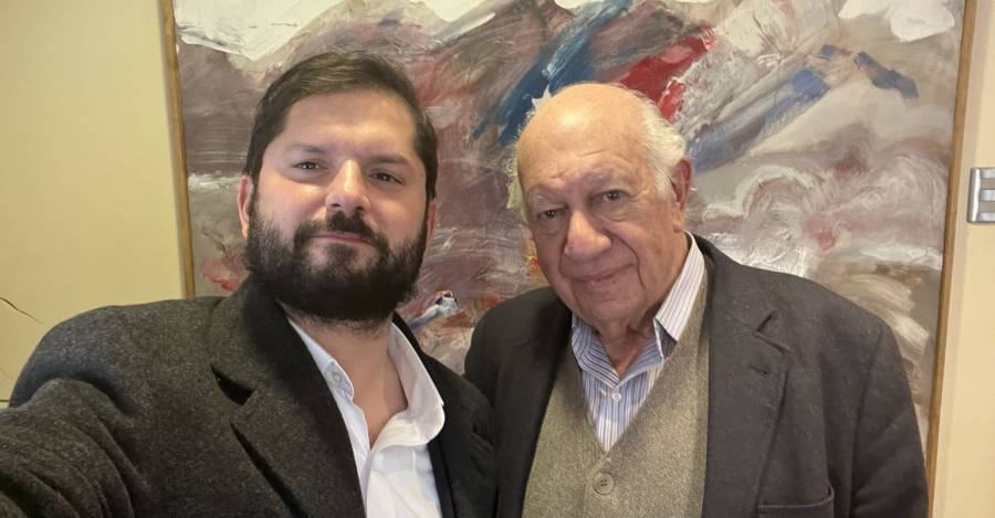 Gabriel Boric y Ricardo Lagos