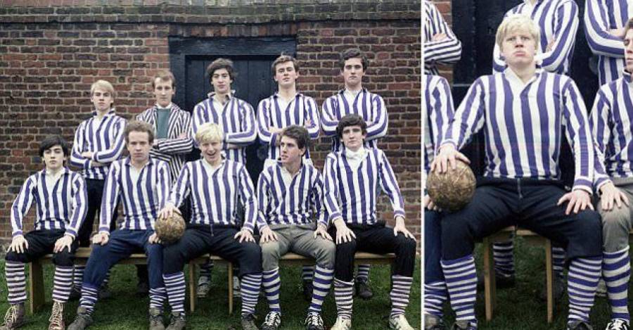Boris Johnson en sus tiempos en Eton College