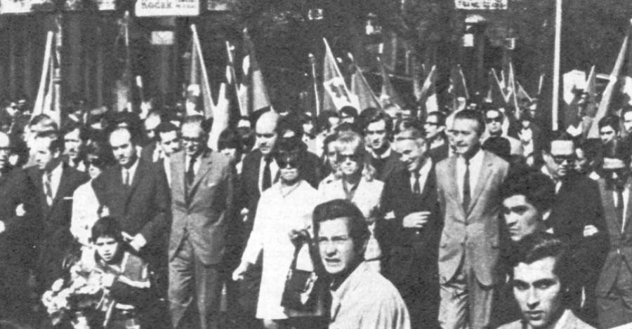 Masivo funeral de Hernán Mery en Santiago.