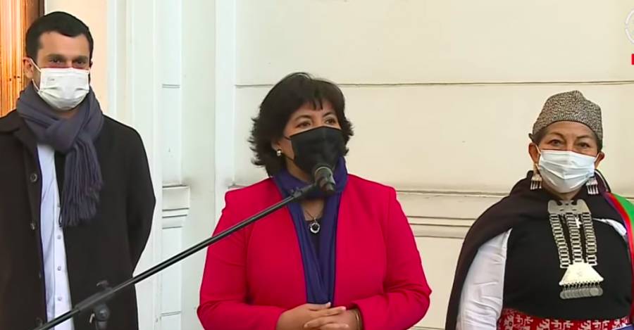 Jaime Bassa, Yasna Provoste y Elisa Loncon - Crédito: 24 Horas.