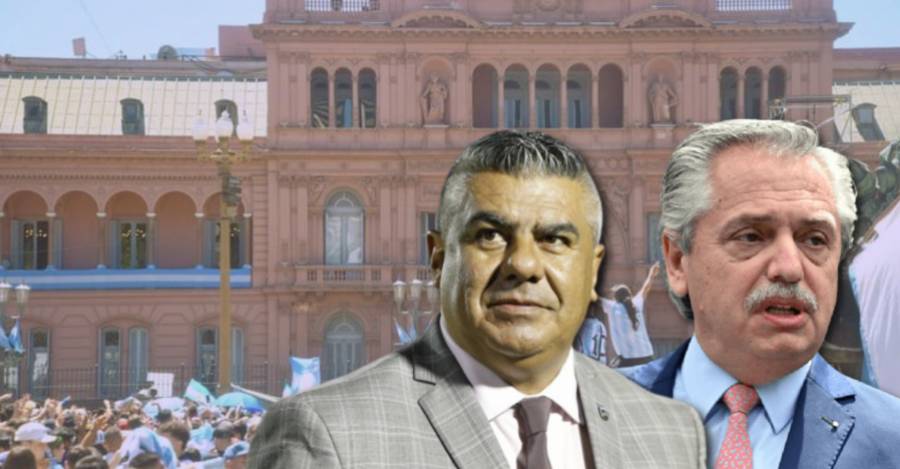 Claudio 'Chiqui' Tapia, presidente de la AFA y Alberto Fernández, presidente de Argentina