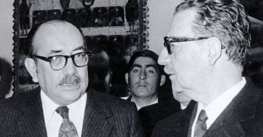 Clodomiro Almeyda y Salvador Allende.