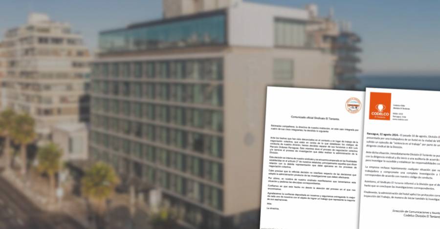 Comunicados del Sindicato de Trabajadores y Codelco División El Teniente. 