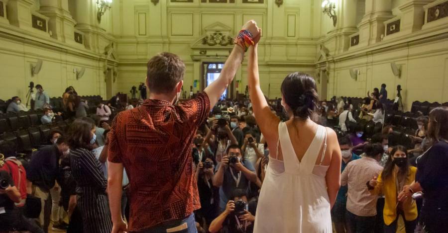 Presidenta y vicepresidente de la Convención para su segunda etapa