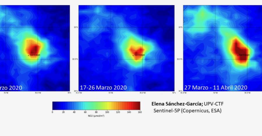 Datos del satélite muestran la presencia de emisiones de dióxido de nitrógeno 