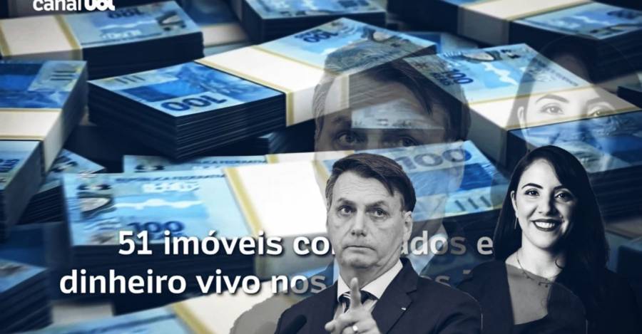 Jair Bolsonaro y la periodista de UOL, Juliana Dal Piva