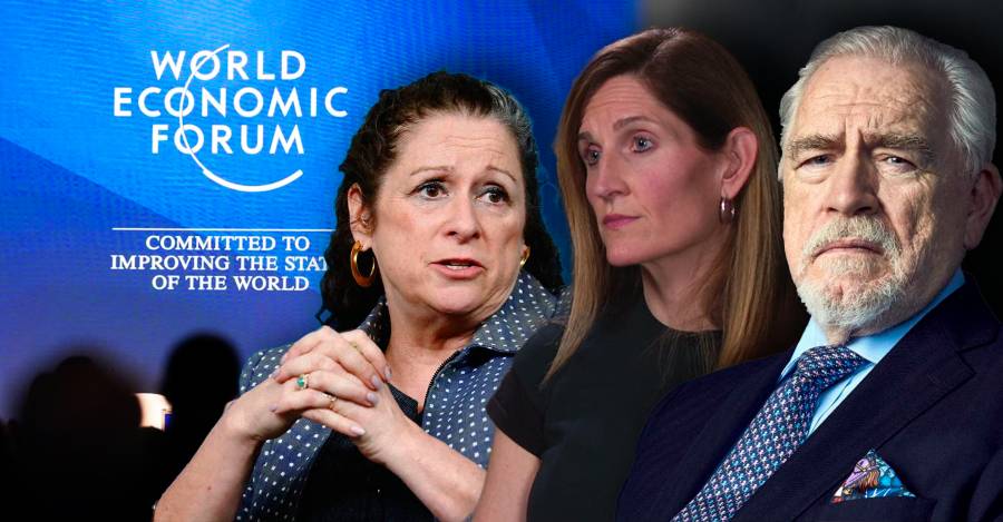 Abigail Disney, Valerie Rockefeller y Brian Cox.
