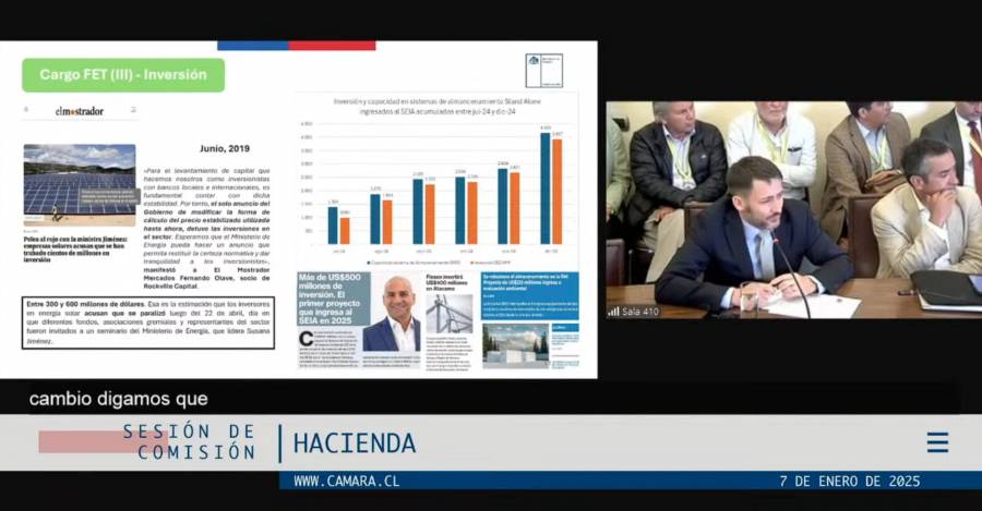 Diego Pardow en Comisión de Hacienda.