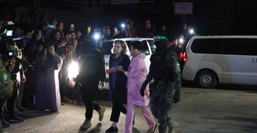 Dos mujeres liberadas por Hamás.