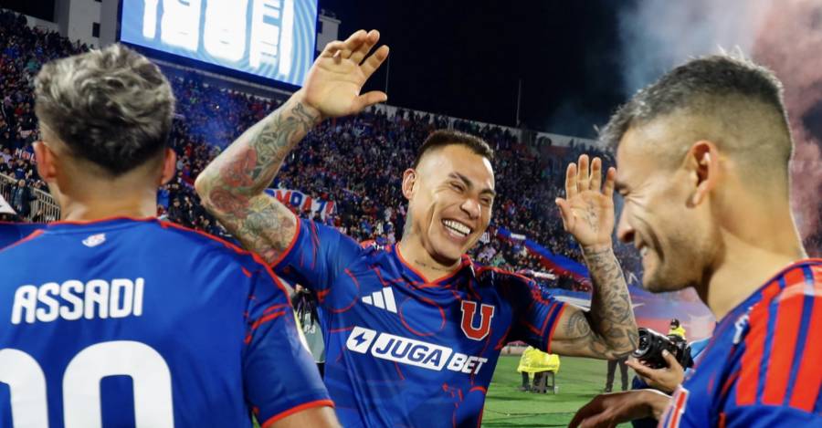 Eduardo Vargas. Foto: @udechile. Eduardo Vargas