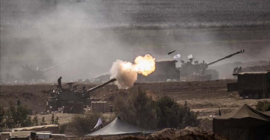 Ejército israelí ataca por tierra (M. Alkharouf /Anadolu)