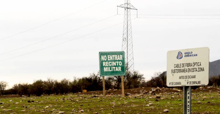Predio del Ejército en la Hacienda Peldehue. Foto: Interferencia