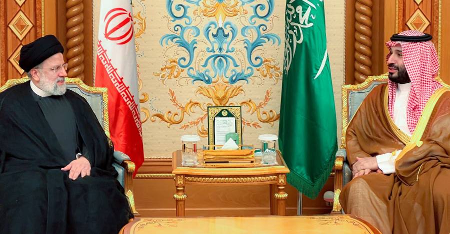 Presidente de Iraq y Príncipe heredero de Arabia Saudí. (Foto: WANA).