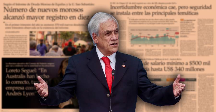 Piñera y artículos de sus exasesores en El Mercurio.