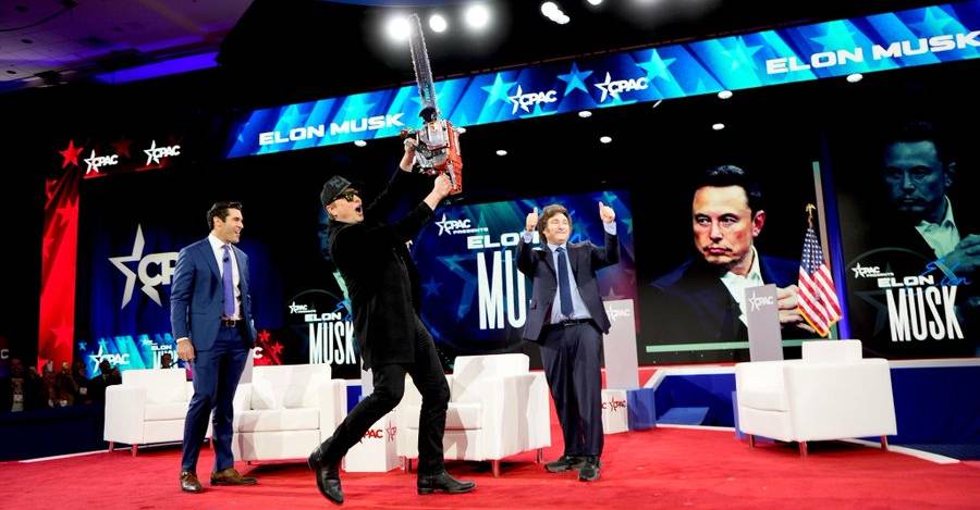 Elon Musk y Javier Mileii.