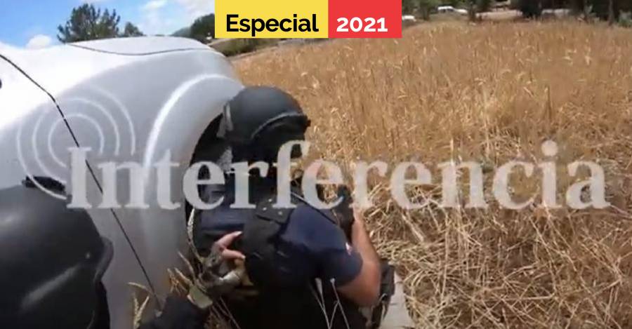 Cuadro de imagen del video del comando táctico revelado por INTERFERENCIA