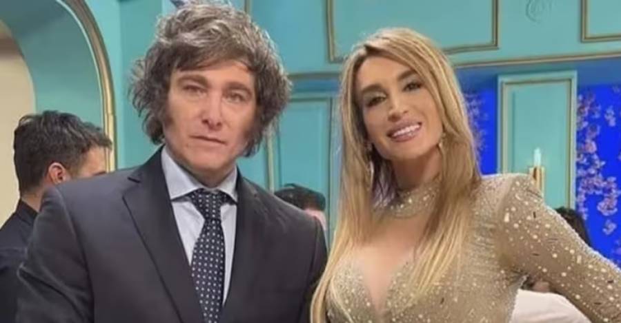 Fátima Florez y Javier Milei.