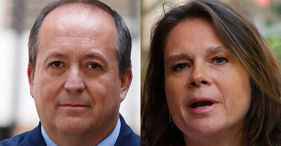 Fiscal nacional Valencia y Ximena Rivas.