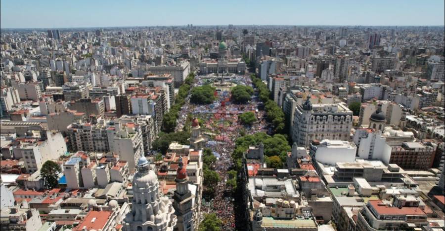 Paro general en Buenos Aires.