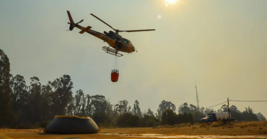 Helicóptero. Foto: CONAF.
