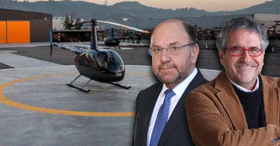 Ex ministro Moreno y el alcalde de Huechuraba, Carlos Cuadrado.