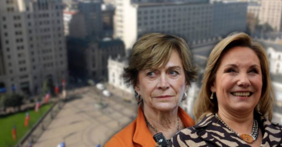 Evelyn Matthei y Cecilia Morel.