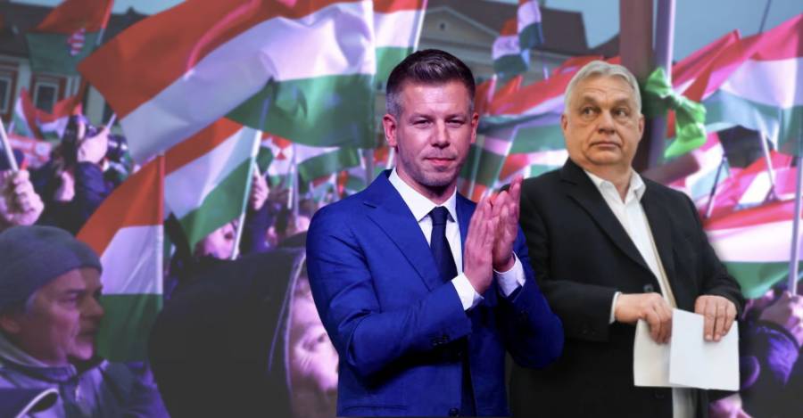 De izquierda a derecha: Péter Magyar y Viktor Orbán De izquierda a derecha: Péter Magyar y Viktor Orbán