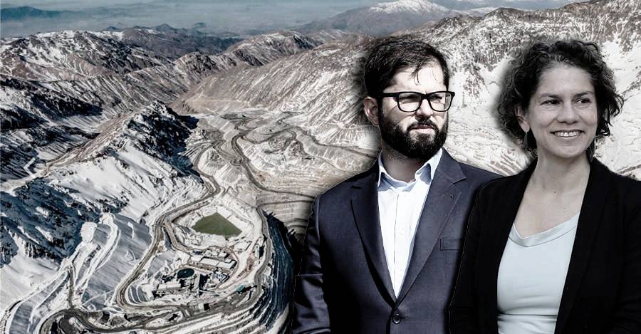 Gabriel Boric y Maisa Rojas, ministra de Medio Ambiente.