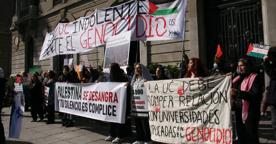 Registro de la manifestación de ayer. Foto: OPS-UC